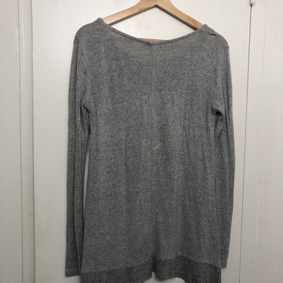 Ardene, Flowy long sleeve shirt, light grey - Picture 7 of 11